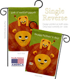 Father's Day Lion - Father's Day Summer Vertical Impressions Decorative Flags HG137570 Made In USA