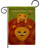 Father's Day Lion - Father's Day Summer Vertical Impressions Decorative Flags HG137570 Made In USA