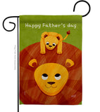 Father's Day Lion - Father's Day Summer Vertical Impressions Decorative Flags HG137570 Made In USA