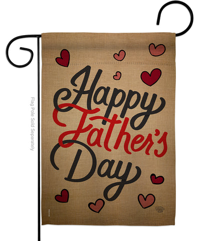 Happy Father's Day - Father's Day Summer Vertical Impressions Decorative Flags HG191087 Made In USA