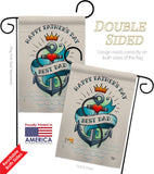 Best Dad Day - Father's Day Summer Vertical Impressions Decorative Flags HG192345 Made In USA