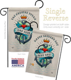 Best Dad Day - Father's Day Summer Vertical Impressions Decorative Flags HG192345 Made In USA