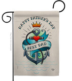 Best Dad Day - Father's Day Summer Vertical Impressions Decorative Flags HG192345 Made In USA