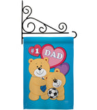 Love Dad - Father's Day Summer Vertical Impressions Decorative Flags HG115036 Made In USA