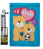 Love Dad - Father's Day Summer Vertical Impressions Decorative Flags HG115036 Made In USA