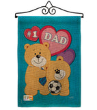 Love Dad - Father's Day Summer Vertical Impressions Decorative Flags HG115036 Made In USA