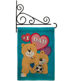 Love Dad - Father's Day Summer Vertical Impressions Decorative Flags HG115036 Made In USA