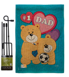 Love Dad - Father's Day Summer Vertical Impressions Decorative Flags HG115036 Made In USA