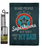 Superhero Dad - Father's Day Summer Vertical Impressions Decorative Flags HG115104 Made In USA