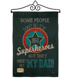 Superhero Dad - Father's Day Summer Vertical Impressions Decorative Flags HG115104 Made In USA