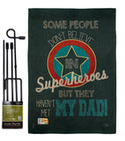 Superhero Dad - Father's Day Summer Vertical Impressions Decorative Flags HG115104 Made In USA