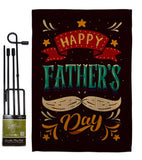 Hooray Father's Day - Father's Day Summer Vertical Impressions Decorative Flags HG115151 Made In USA