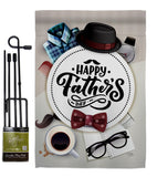 Fancy Dad Day - Father's Day Summer Vertical Impressions Decorative Flags HG115152 Made In USA