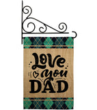 Love You Dad - Father's Day Summer Vertical Impressions Decorative Flags HG115153 Made In USA