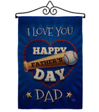 I Love You Dad - Father's Day Summer Vertical Impressions Decorative Flags HG115171 Made In USA