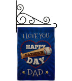 I Love You Dad - Father's Day Summer Vertical Impressions Decorative Flags HG115171 Made In USA