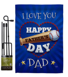 I Love You Dad - Father's Day Summer Vertical Impressions Decorative Flags HG115171 Made In USA