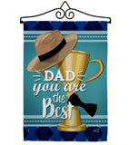 Dad You are the Best - Father's Day Summer Vertical Impressions Decorative Flags HG137048 Made In USA