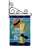 Dad You are the Best - Father's Day Summer Vertical Impressions Decorative Flags HG137048 Made In USA