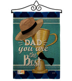 Dad You are the Best - Father's Day Summer Vertical Impressions Decorative Flags HG137048 Made In USA