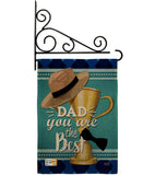 Dad You are the Best - Father's Day Summer Vertical Impressions Decorative Flags HG137048 Made In USA