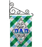 Best Dad on Earth - Father's Day Summer Vertical Impressions Decorative Flags HG137059 Made In USA