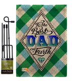 Best Dad on Earth - Father's Day Summer Vertical Impressions Decorative Flags HG137059 Made In USA