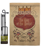 The King Of The House - Father's Day Summer Vertical Impressions Decorative Flags HG137125 Made In USA