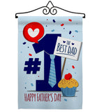 Number 1 Dad - Father's Day Summer Vertical Impressions Decorative Flags HG137152 Made In USA