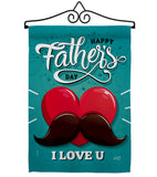 Dad Mustache - Father's Day Summer Vertical Impressions Decorative Flags HG137153 Made In USA