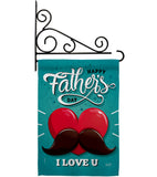 Dad Mustache - Father's Day Summer Vertical Impressions Decorative Flags HG137153 Made In USA