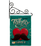 Dad Mustache - Father's Day Summer Vertical Impressions Decorative Flags HG137153 Made In USA