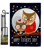 Owls Father's Day - Father's Day Summer Vertical Impressions Decorative Flags HG137177 Made In USA