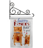 Daddy Bear - Father's Day Summer Vertical Impressions Decorative Flags HG137479 Made In USA