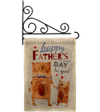 Daddy Bear - Father's Day Summer Vertical Impressions Decorative Flags HG137479 Made In USA