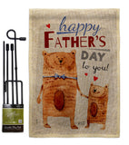 Daddy Bear - Father's Day Summer Vertical Impressions Decorative Flags HG137479 Made In USA