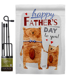 Daddy Bear - Father's Day Summer Vertical Impressions Decorative Flags HG137479 Made In USA