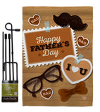 Love You Father - Father's Day Summer Vertical Impressions Decorative Flags HG192188 Made In USA
