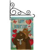 Father Day Bears - Father's Day Summer Vertical Impressions Decorative Flags HG192210 Made In USA