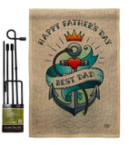 Best Dad Day - Father's Day Summer Vertical Impressions Decorative Flags HG192345 Made In USA