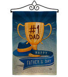 No.1 Dad - Father's Day Summer Vertical Impressions Decorative Flags HG192364 Made In USA