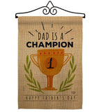 Dad Is Champion - Father's Day Summer Vertical Impressions Decorative Flags HG192389 Made In USA