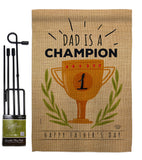 Dad Is Champion - Father's Day Summer Vertical Impressions Decorative Flags HG192389 Made In USA