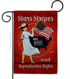 Reproductive Rights - Support Inspirational Horizontal Impressions Decorative Flags HG130397 Made In USA