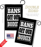 Bans Off Our Bodies - Support Inspirational Horizontal Impressions Decorative Flags HG190160 Made In USA