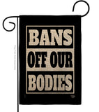 Bans Off Our Bodies - Support Inspirational Horizontal Impressions Decorative Flags HG190160 Made In USA