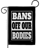 Bans Off Our Bodies - Support Inspirational Horizontal Impressions Decorative Flags HG190160 Made In USA