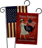 Reproductive Rights - Support Inspirational Horizontal Impressions Decorative Flags HG130397 Made In USA