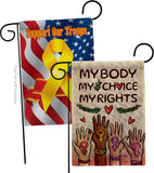 My Choice My Right - Support Inspirational Horizontal Impressions Decorative Flags HG190156 Made In USA