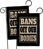 Bans Off Our Bodies - Support Inspirational Horizontal Impressions Decorative Flags HG190160 Made In USA